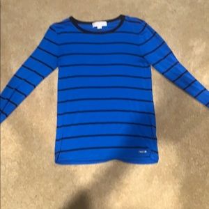 Royal blue and black stripe Michael Kors T-shirt
